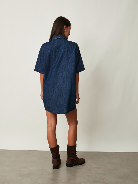 VESTIDO ELENIA AZUL OSCURO