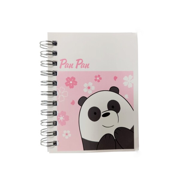 Cuaderno espiral pequeño Escandalosos Panda