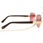 Lentes De Sol Brazillian Elements Cuadrado - Mujer Viño/Dorado