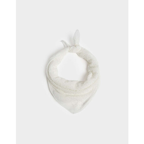 Pañuelo Beads Blanco Crudo