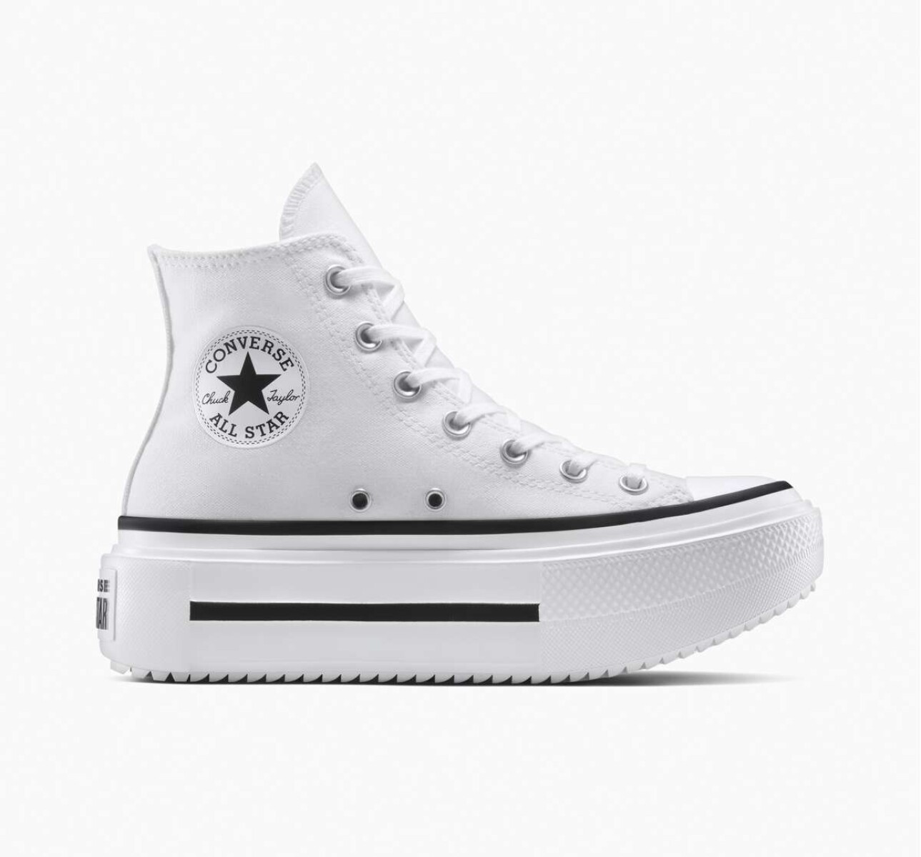 Championes Ctas Lift Double Stack Unisex - Blanco 