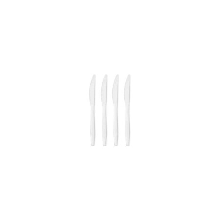 CUCHILLOS PLASTICOS X25 Blanco