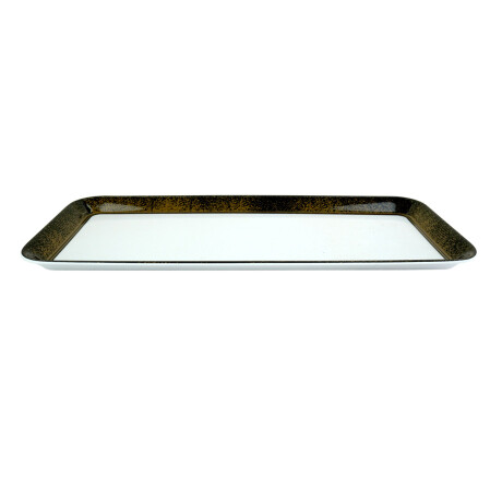 BANDEJA MELAMINA RECTANGULAR LINEA DORADA 15´ 38X16X1.9CM 220GR BANDEJA MELAMINA RECTANGULAR LINEA DORADA 15´ 38X16X1.9CM 220GR