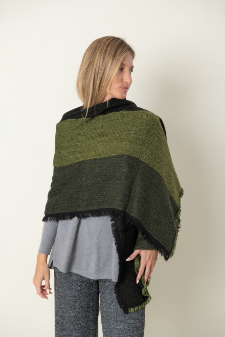 PASHMINA CUARZO AHUMADO Verde claro