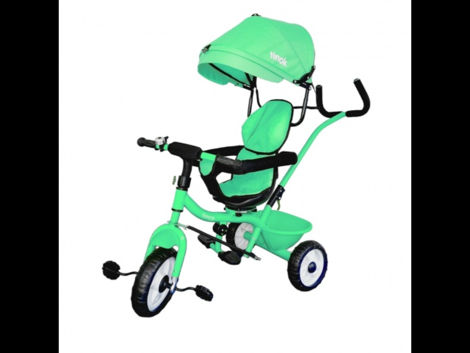 Triciclo Giratorio 360° y Capota Verde Tinok 
