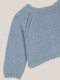 Chaqueta Con Calados Azul Claro