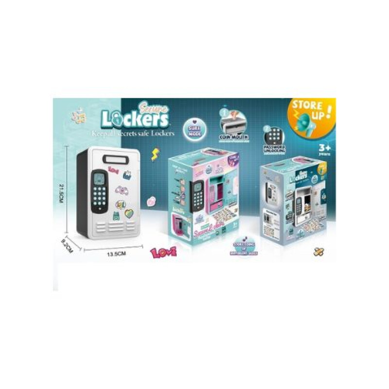 Alcancia con Combinacion Digital Negra Alcancia Con Combinacion Digital Negra