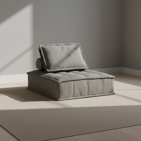 SOFÁ MODULAR 1 CUERPO TELA-PREMIUM GRIS ELEMENT GRIS OSC