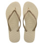 Sandalias Havaianas Slim Mujer Gris Arena/Dorado Claro
