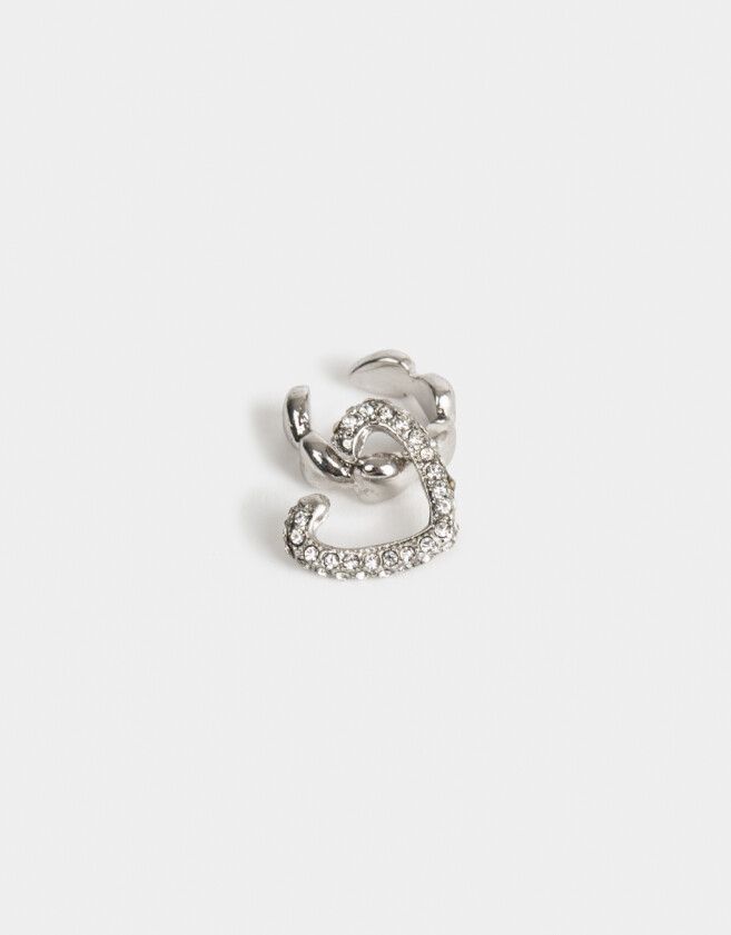Bijou Cuff Con strass Set De Earcuff Con Strass - Plateado