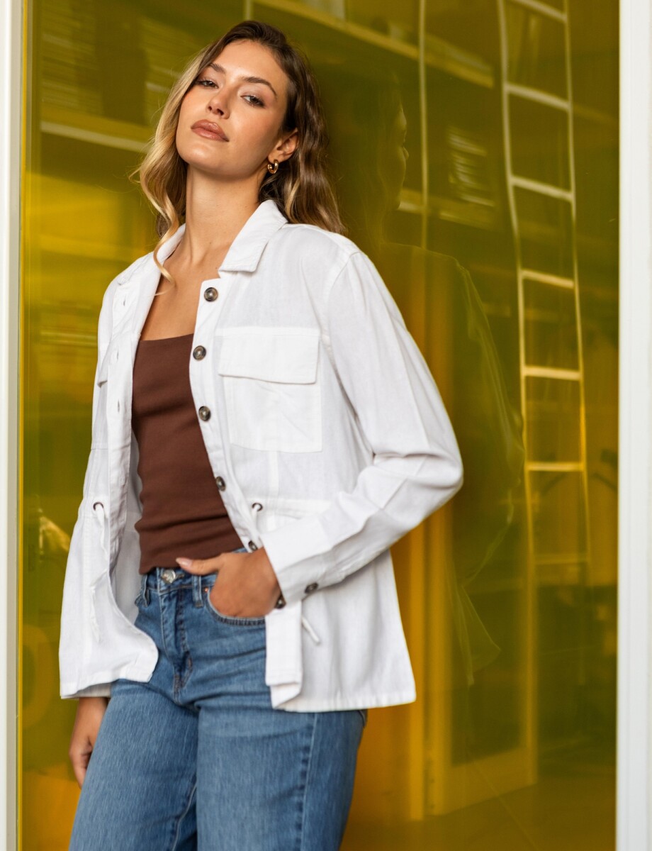 Sobrecamisa Lino - Blanco 