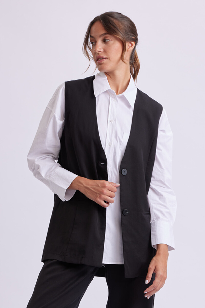 Chaleco formal Negro