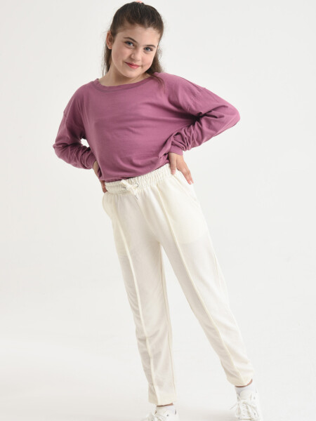 Pantalón deportivo liviano Crudo