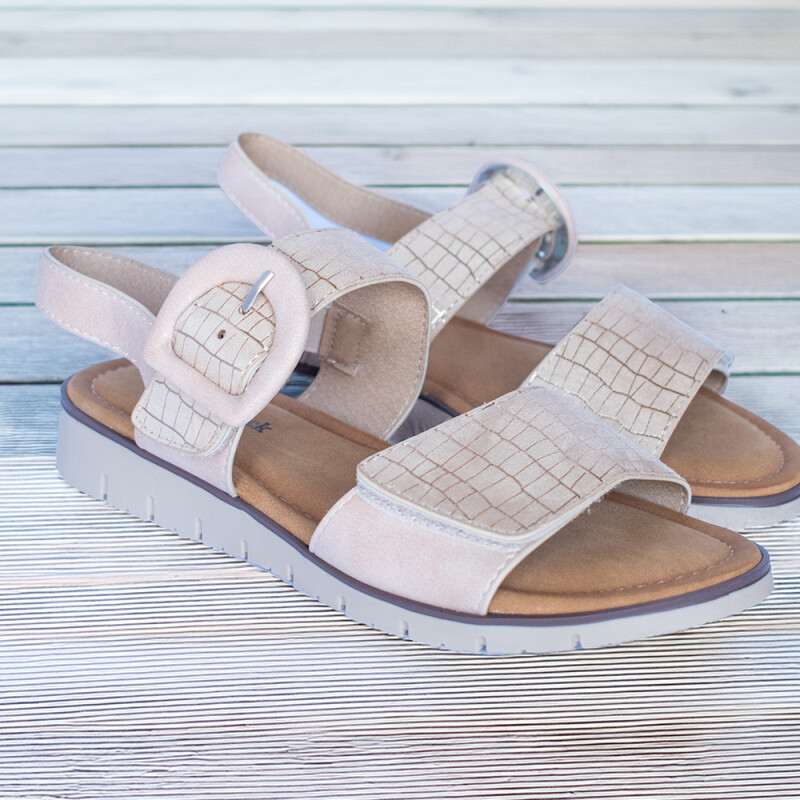 Sandalia de dama Panama Jack CHAMPAGNE