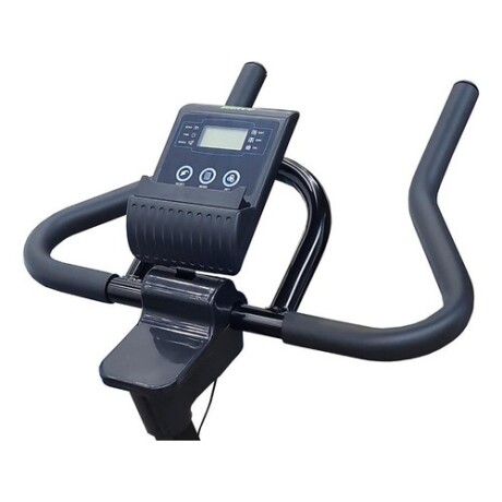 Bicicleta de spinning Bravo Sport con display y pedales ajustables Negro