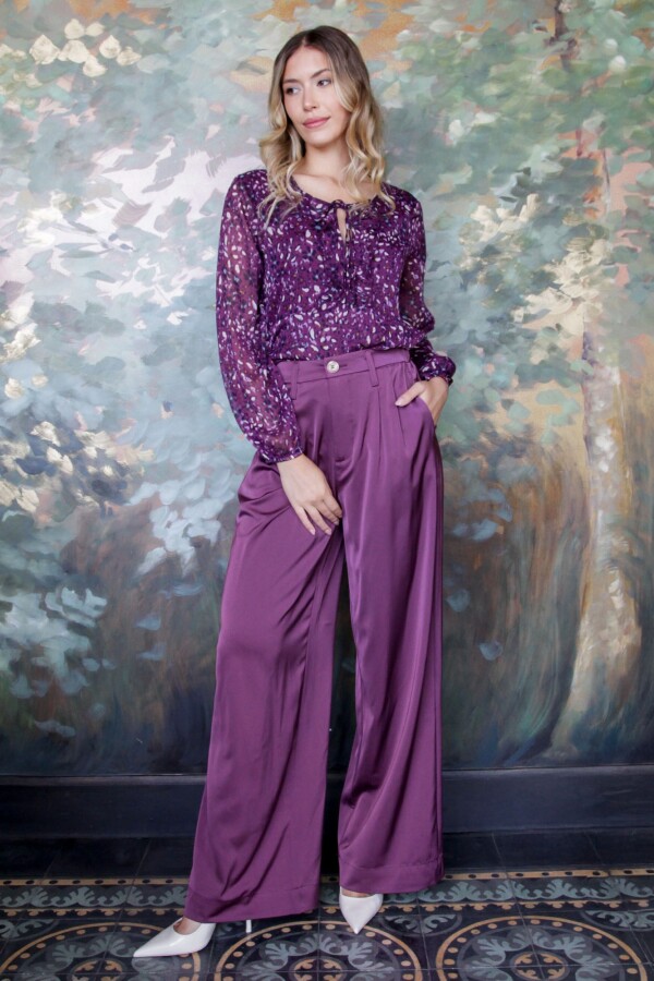 Pantalon Saten Wide VIOLETA