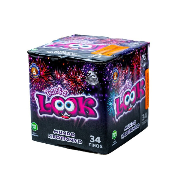 TORTA LOOK MUNDO PIROTECNICO 34 Tiros TORTA LOOK MUNDO PIROTECNICO 34 Tiros