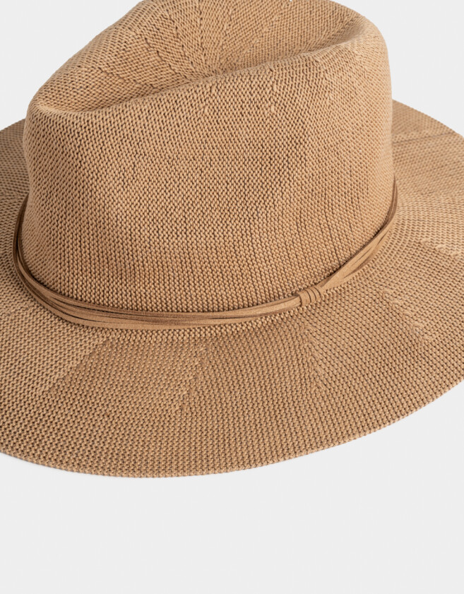 Sombreros Boho Sombrero Tejido - Marron Beige