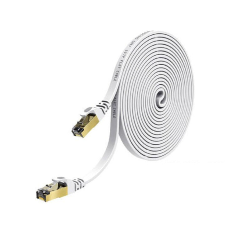 Cable De Red Ethernet Internet 20 Metros Rj45 Cat 7 Plano Cable De Red Ethernet Internet 20 Metros Rj45 Cat 7 Plano