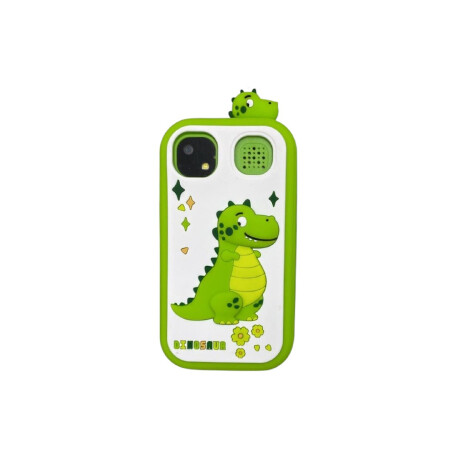 Celular de juguete para niños dinosaurio y oso con camara Verde