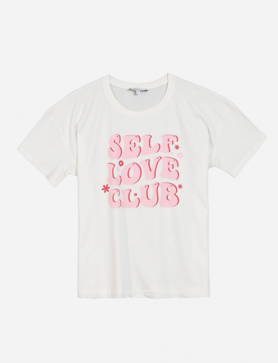 Remera con estampa LOVE - Blanco 