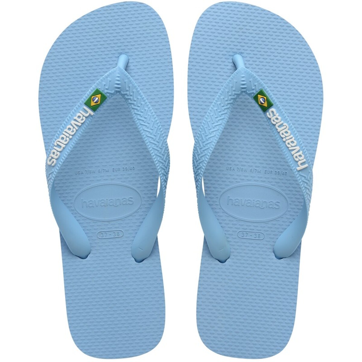 Ojotas Havaianas Brasil Logo - Azul 