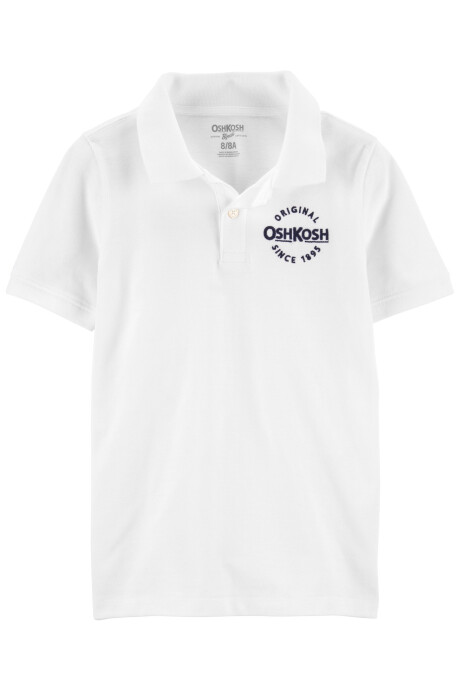 Remera polo de algodón con logo 0
