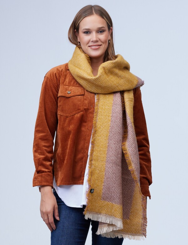 Bufandon Colorblock MOSTAZA/MULTI