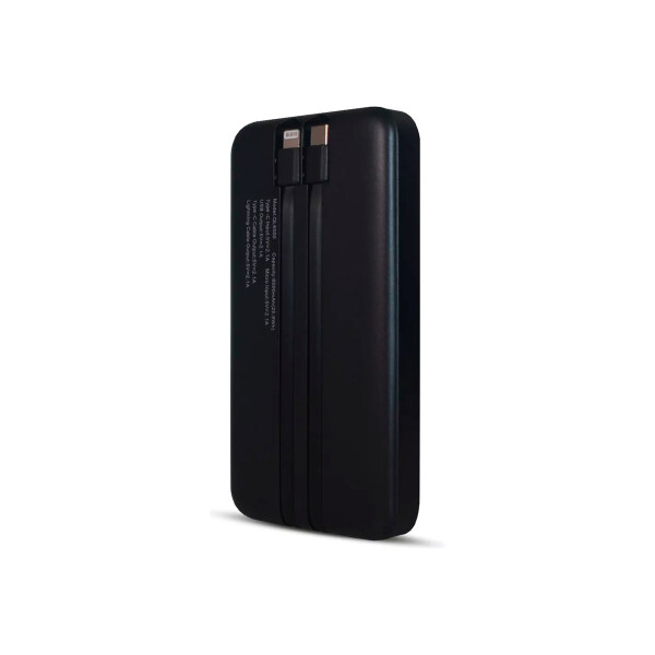 Power Bank 10000mAh con cables Lightning y Tipo-C Power Bank 10000mah Con Cables Lightning Y Tipo-c