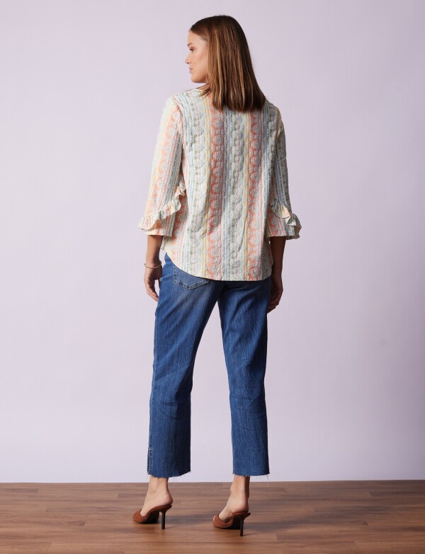 Blusa Volados MULTI/CRUDO