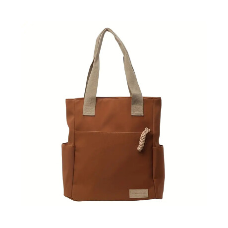 Bolso Tote funcional clásico Marron