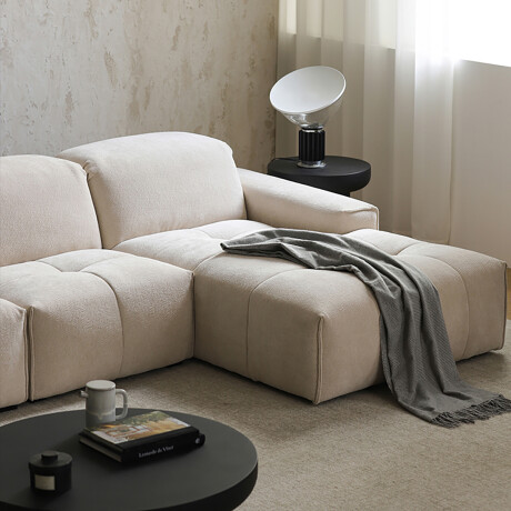 SOFÁ CON CHAISE FLIP FLOP Blanco - IZQUIERDO