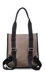 MOCHILA CARTERA CRETA TOPO OSCURO