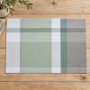 Individual PVC 45x30cm Cuadros Verde