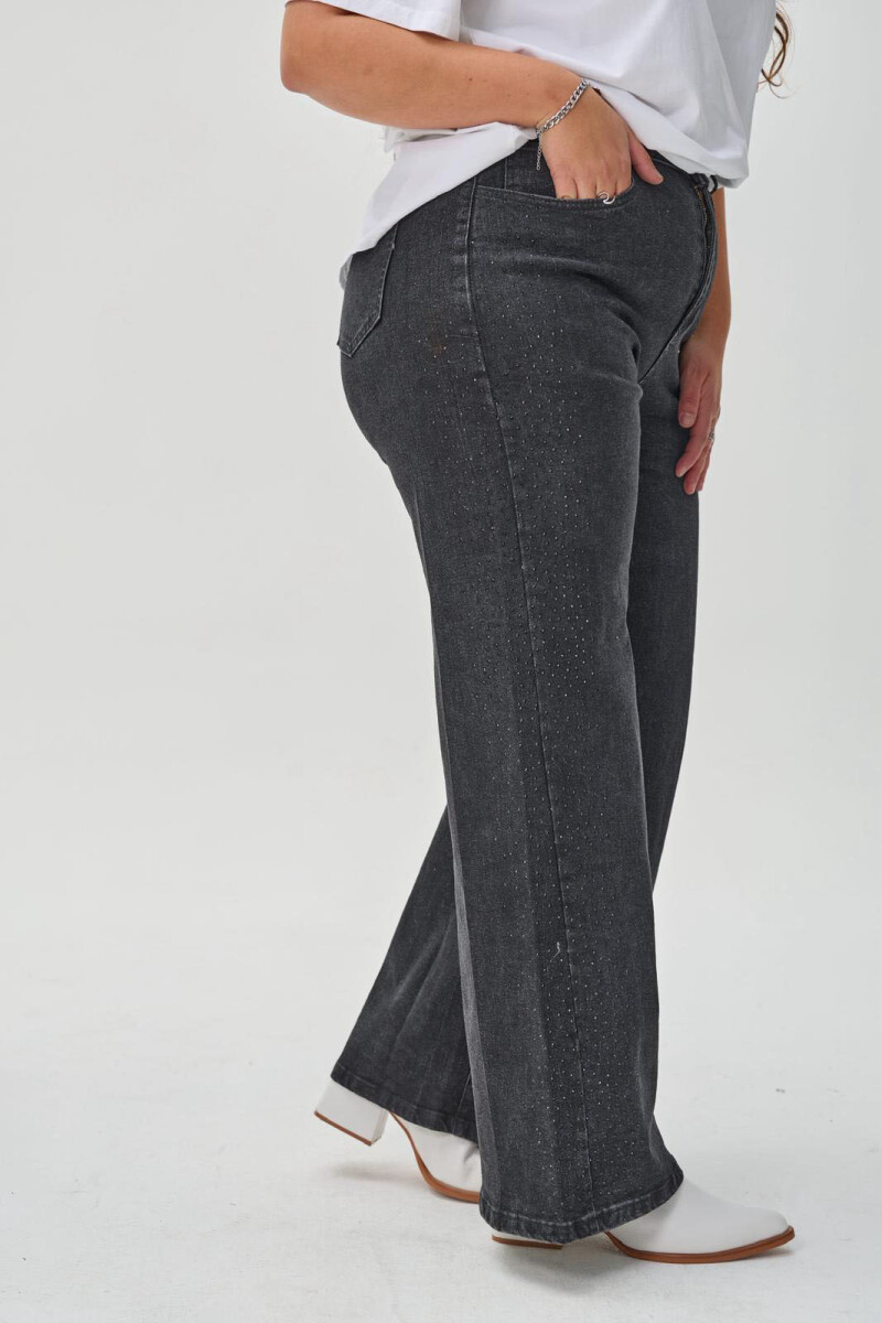 JEANS BRILLO COSTADO 27-5 - Negro 