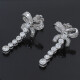 Caravanas Oro Blanco 18K Y Brillantes Caravanas Oro Blanco 18K Y Brillantes