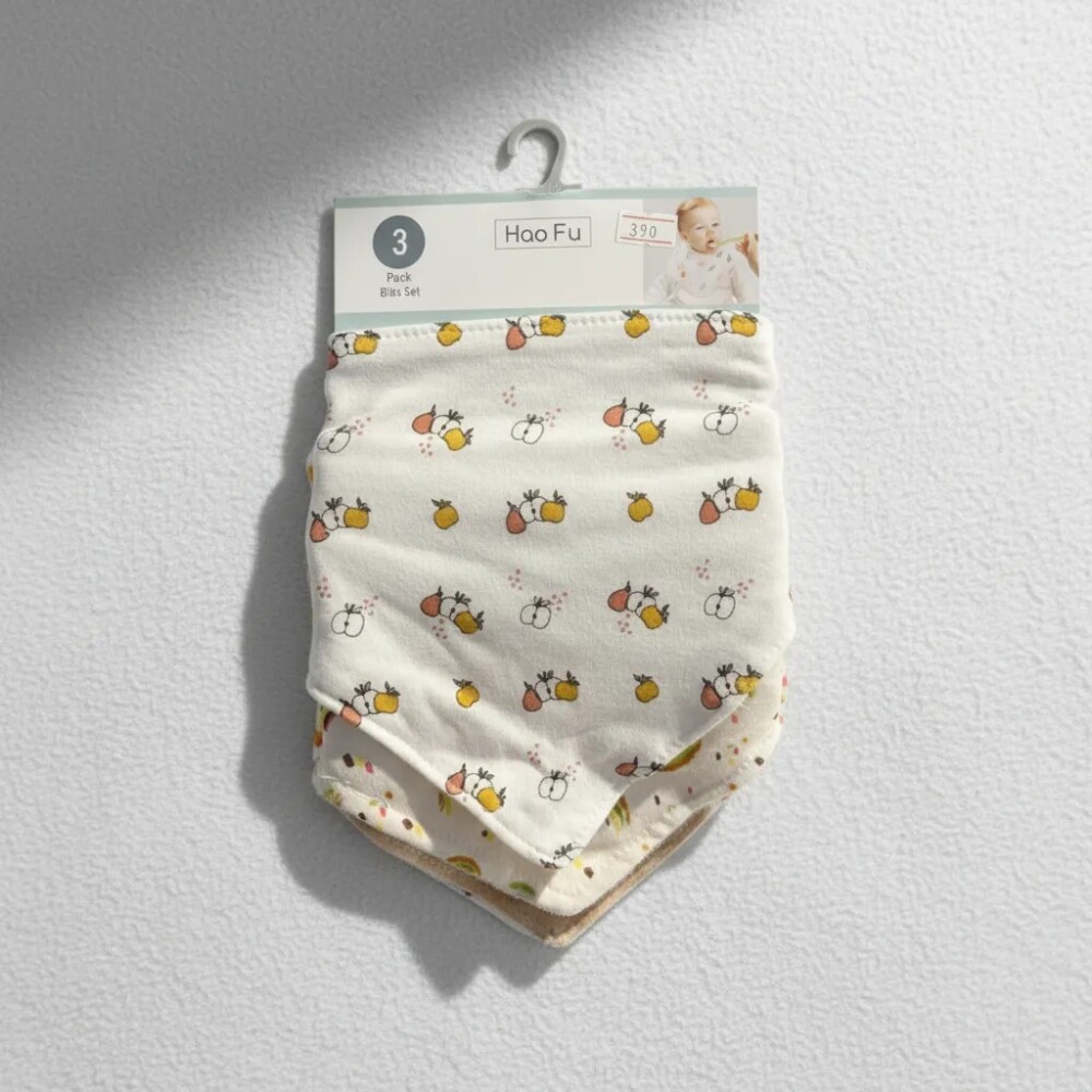 Set x3 baberos bandana GROW cerezas