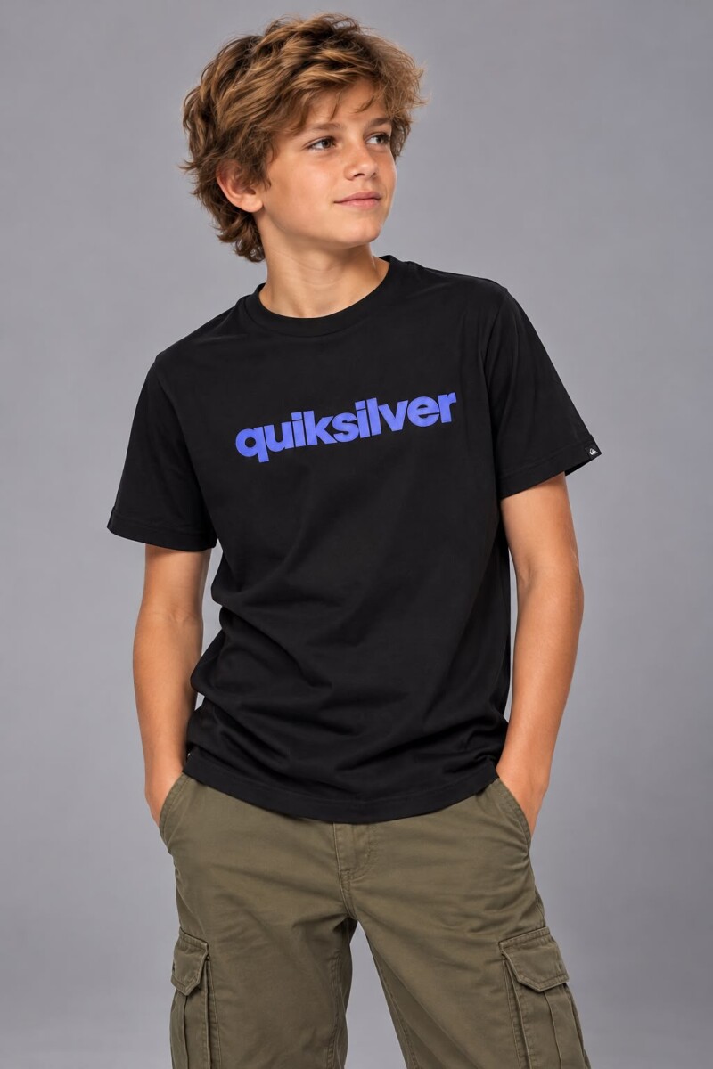 T-SHIRT QUIKSILVER 80607 M.C KID - NEGRO 