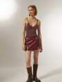 Falda Malvina Bordeaux Oscuro