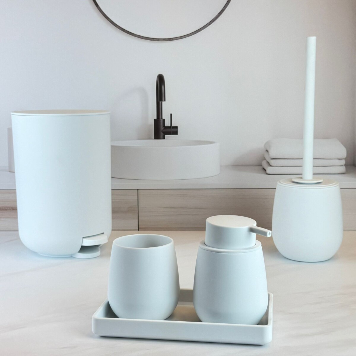 Set de Accesorios de Baño 5 Piezas Polipropileno 