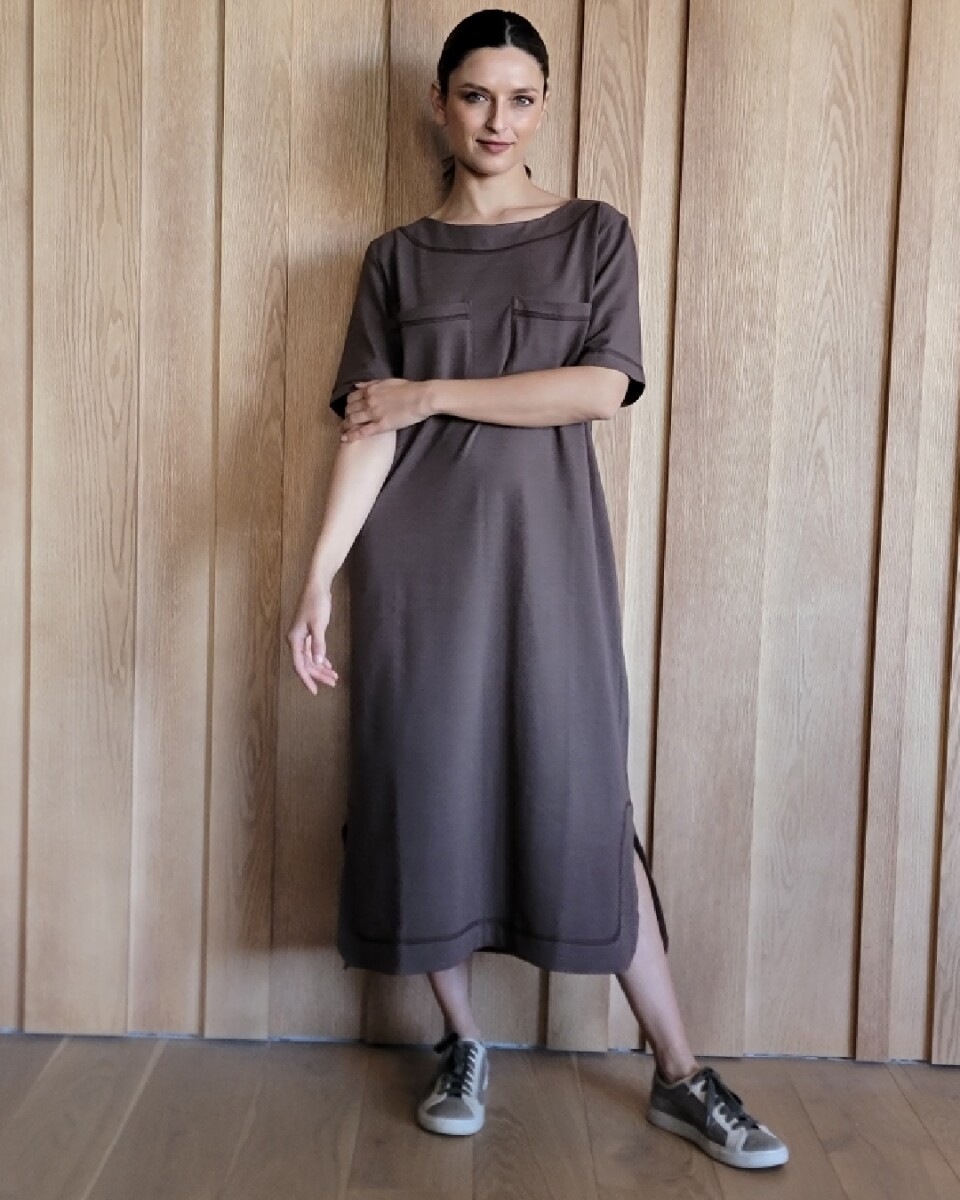 Vestido Arrecife - Cotton chocolate 