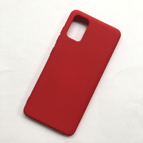 Protector de silicona para Samsung A51 rojo V01