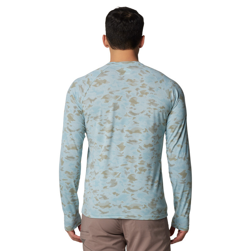 M PFG Uncharted LS-Bluebell Heathe Crushed Blue