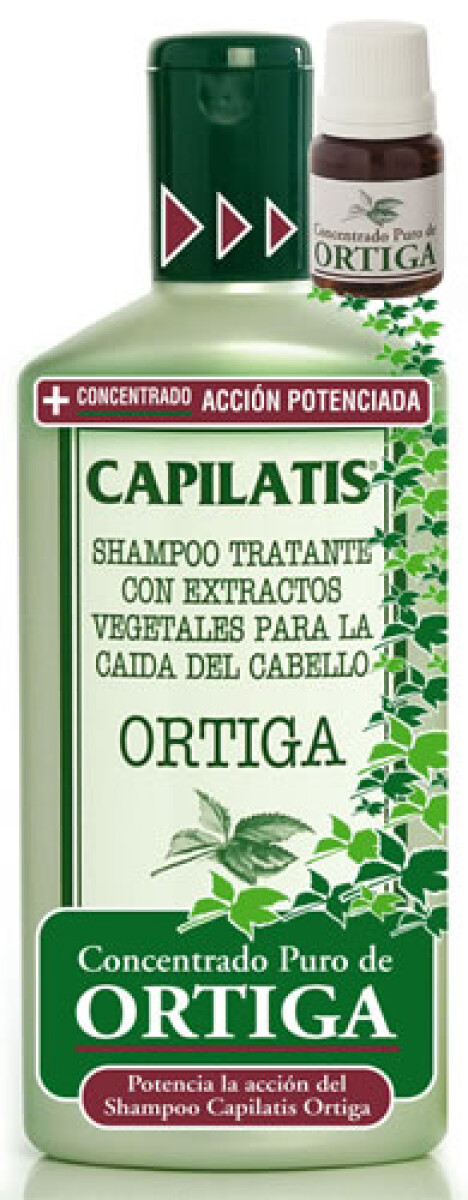 Pack Shampoo Capilatis Ortiga 420 ml + Concentrado 10 ml – Fortalece y Revitaliza el Cabello