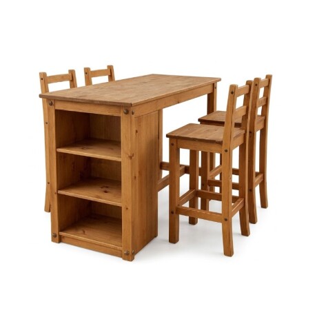 DESAYUNADOR 1+4 SILLAS MADERA MACIZA. DESAYUNADOR 1+4 SILLAS MADERA MACIZA.