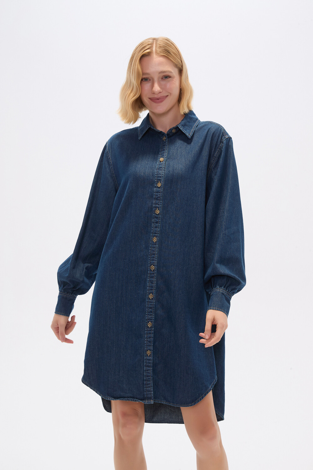 Vestido Maitu Azul Medio