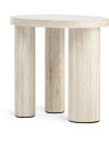 Mesa auxiliar LUNDEBORG 38x50 travertino Mesa auxiliar LUNDEBORG 38x50 travertino