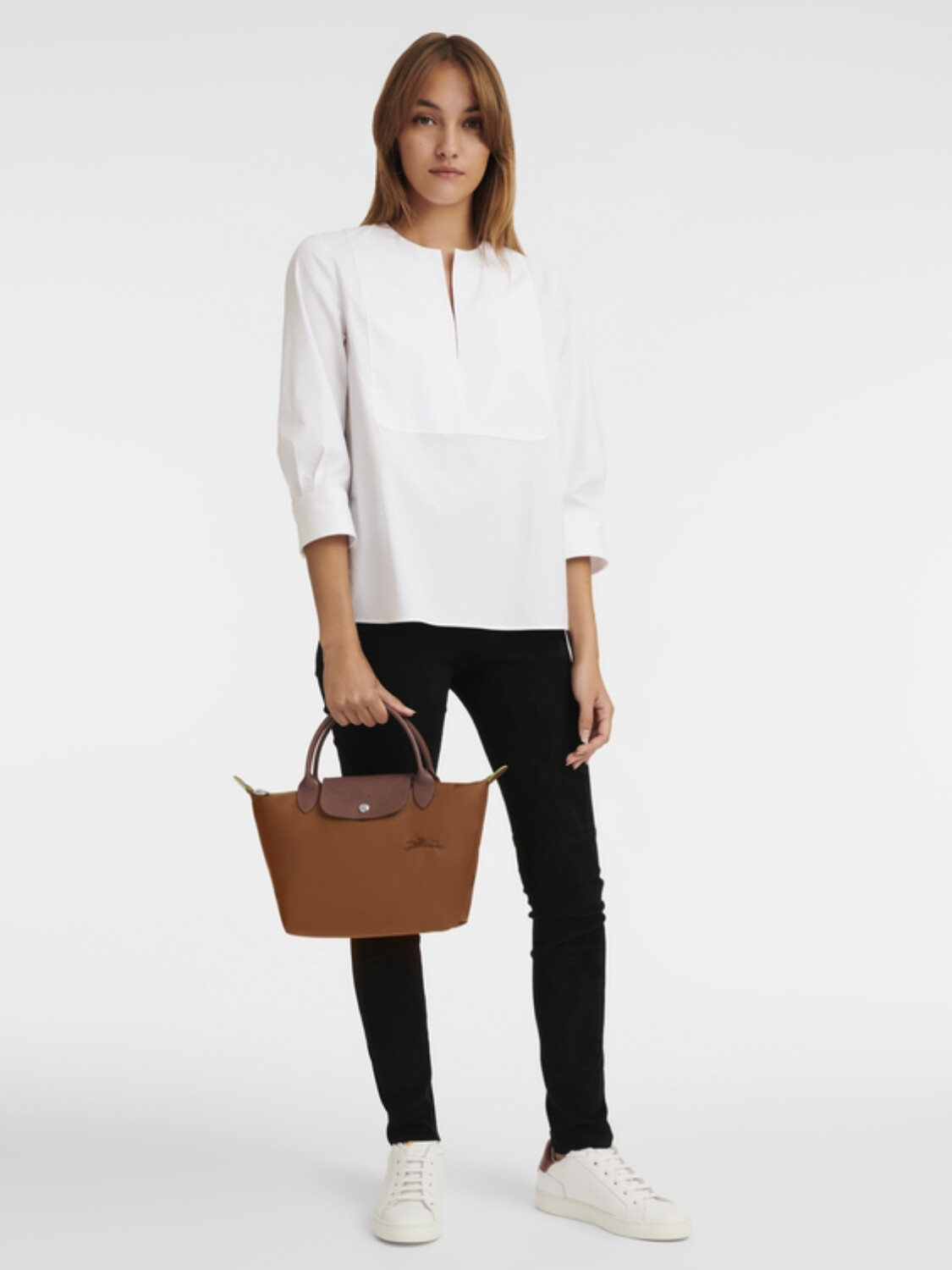 LONGCHAMP - Tote Bag Le Pliage Green S Marrón