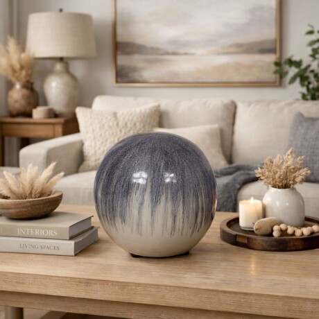 DECORACION BALL GRIS - Large