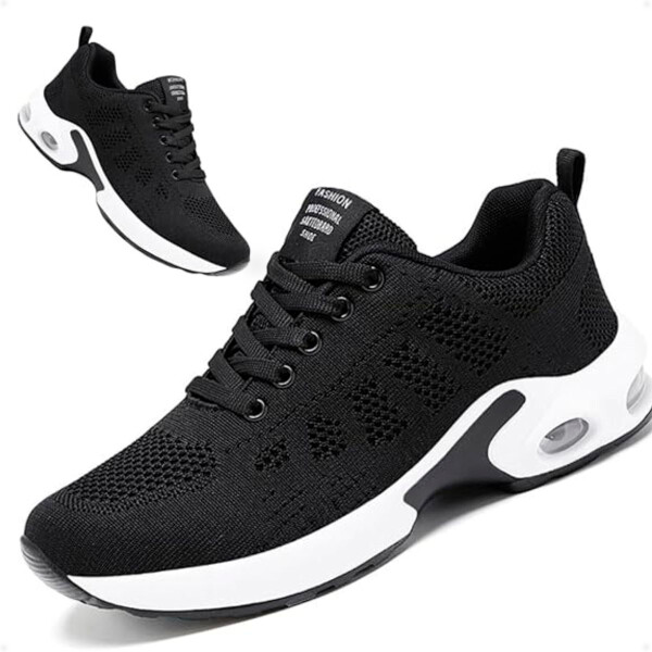 Championes De Dama Calzado Deportivo Gran Comodidad Running Negro Talla 36